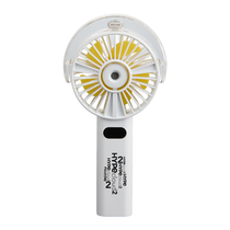 Bullet White Portable LED Fan with Water Mist