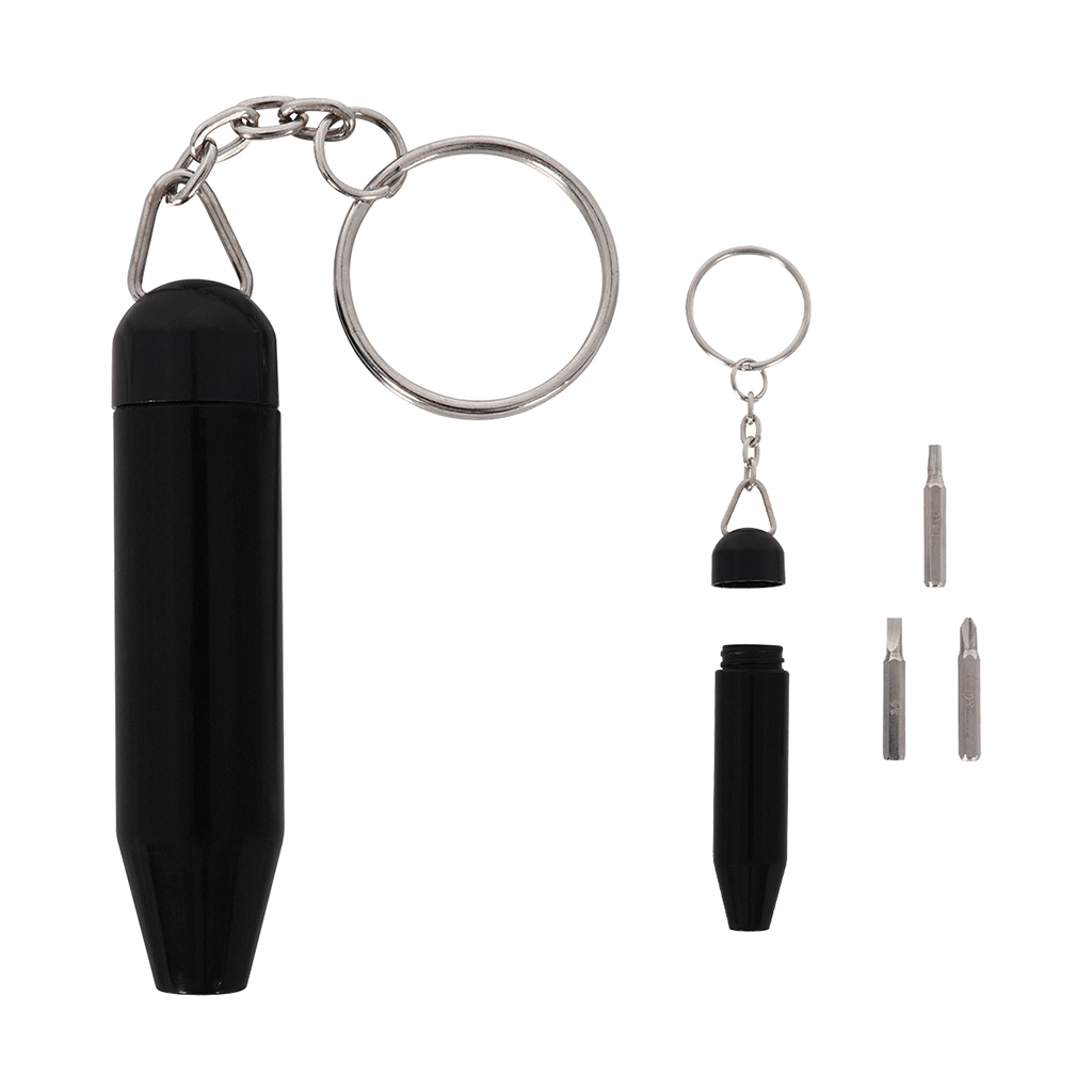 HIT Black Mini Tool Keychain Kit