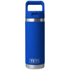 YETI Royal Blue Rambler 18oz Bottle w/ Colored Straw