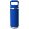 YETI Royal Blue Rambler 18oz Bottle w/ Colored Straw