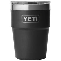 YETI Black Rambler 16 oz Stackable Cup with Lid