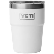 YETI White Rambler 16 oz Stackable Cup with Lid