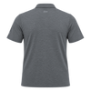 Zusa Men's Steel/Black Heather Stripe Polo