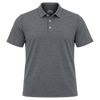 Zusa Men's Steel/Black Heather Stripe Polo