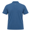 Zusa Men's Vivid Blue/Navy Heather Stripe Polo