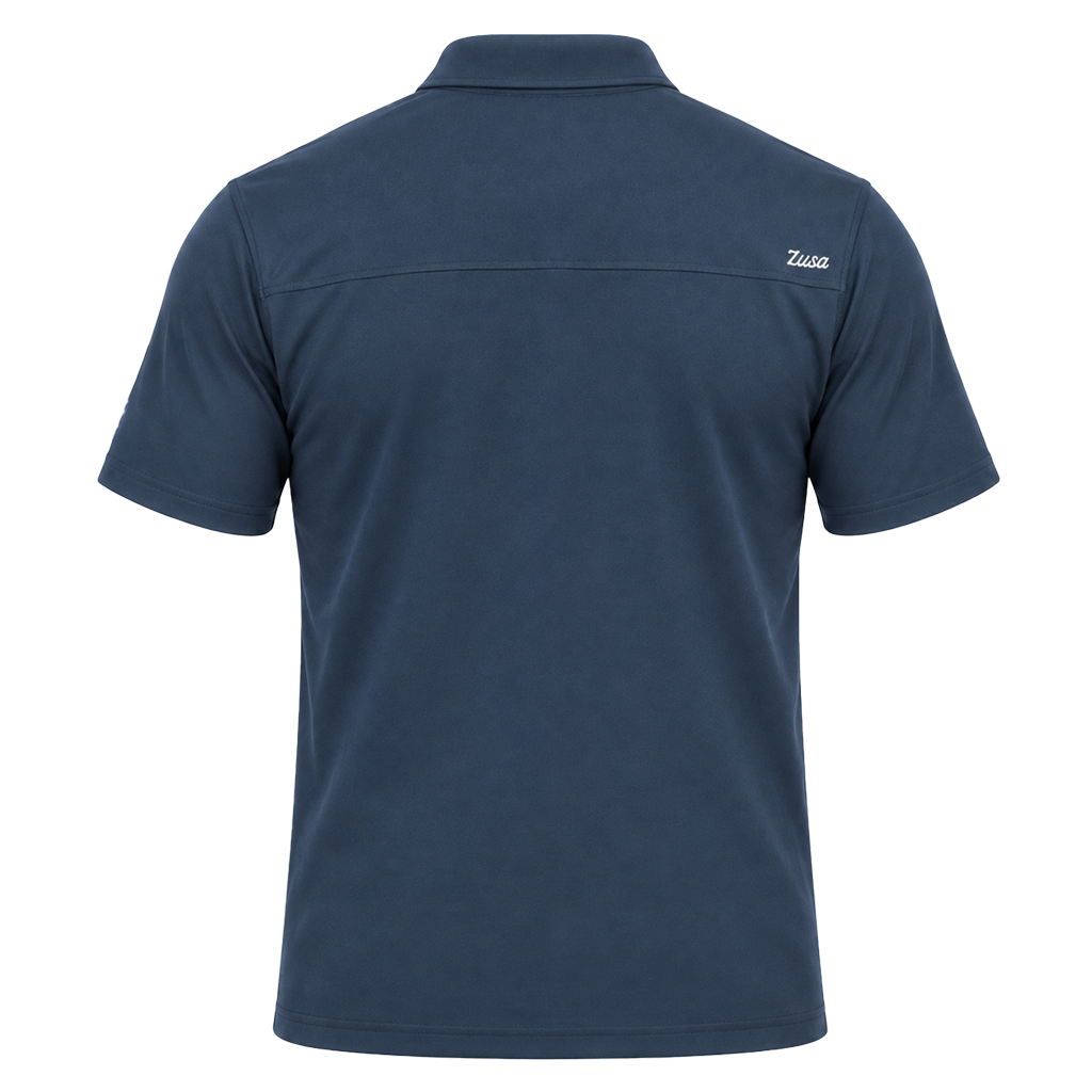 Zusa Men's Navy Everyday Pique Polo