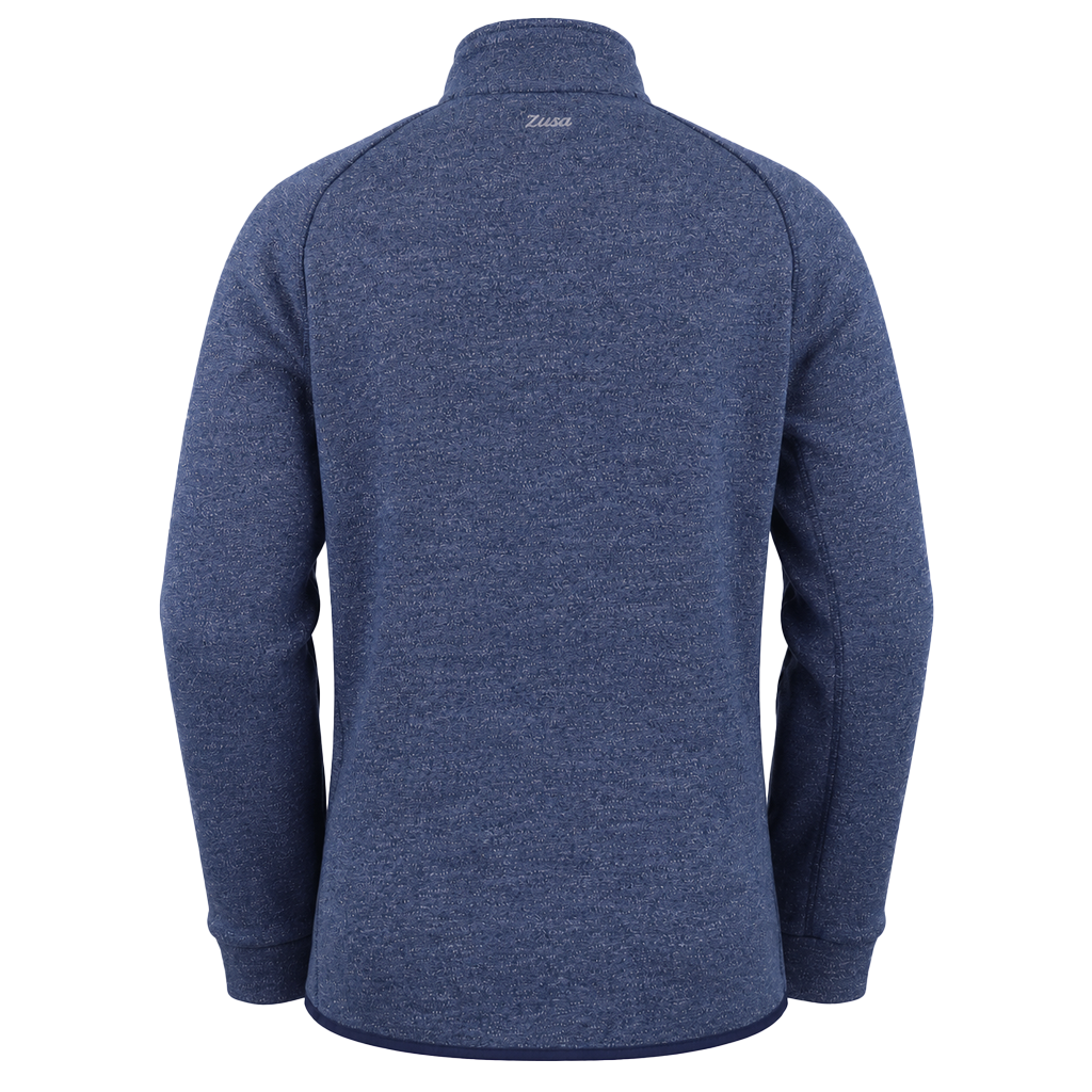Zusa Men's True Navy Heather Midtown Fleece Full Zip
