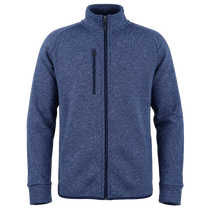 Zusa Men's True Navy Heather Midtown Fleece Full Zip