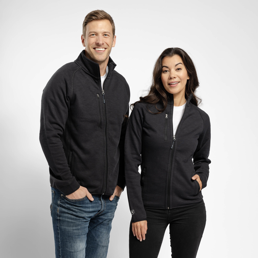 48-Hour Zusa Women's Black Midtown Fleece Full Zip