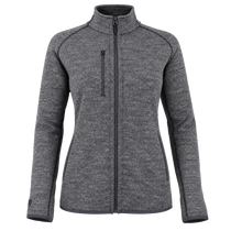 Zusa Women's Light Grey Heather Midtown Fleece Full Zip