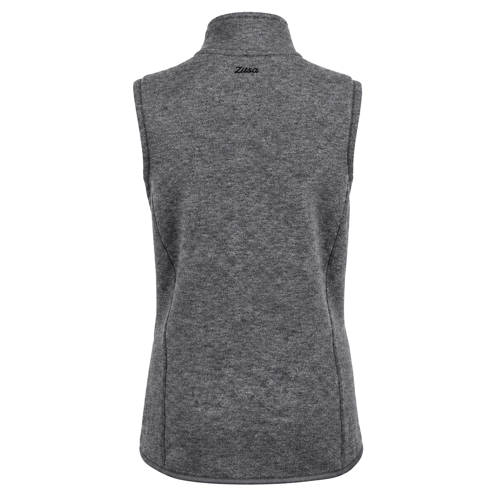 48-Hour Zusa Women's Light Grey Heather Midtown Fleece Vest