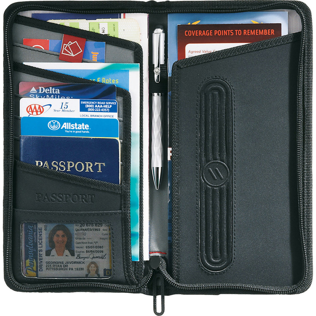 Elleven Black Traverse RFID Travel Wallet