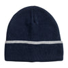 Vantage Navy Edge Stripe Knit Beanie