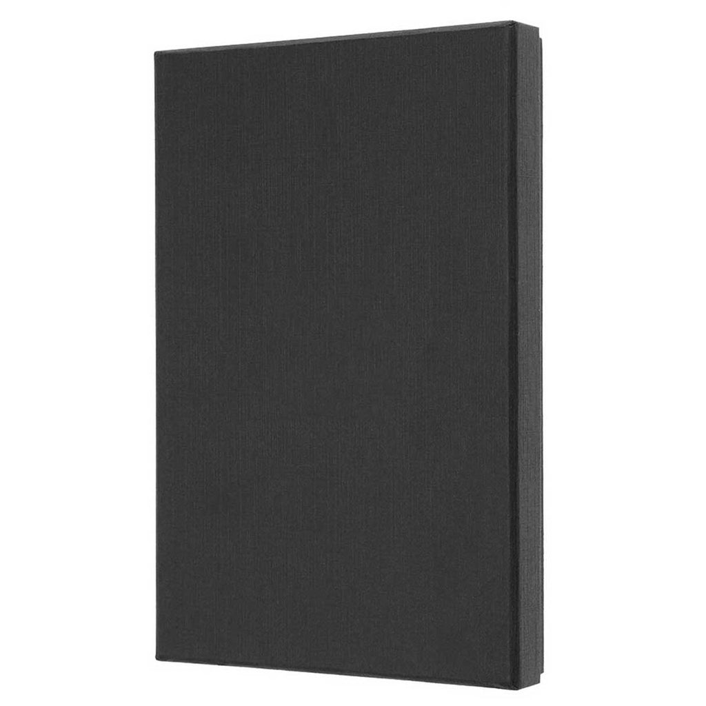 MerchPerks Moleskine Black Leather Ruled Large Notebook