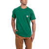 Carhartt Men's Botanical Green Force Cotton Short Sleeve T-Shirt