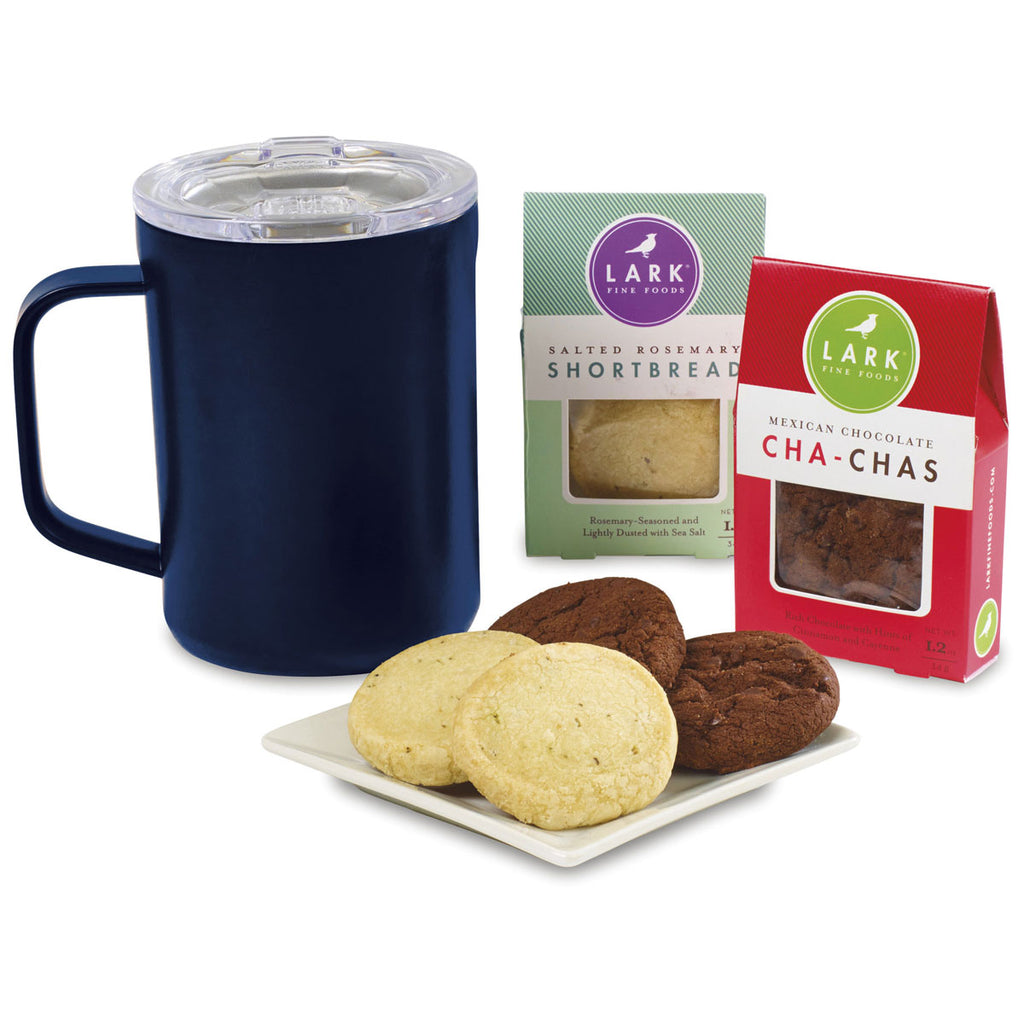 Corkcicle Gloss Navy Sip & Indulge Cookie Gift Set