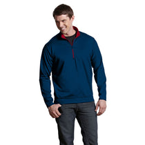 Antigua Men's Navy/Dark Red Leader Jacket
