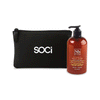 Soapbox Citrus & Peach Rose Healthy Hands Gift Set with Black Pouch