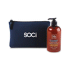 Soapbox Sea Minerals & Blue Iris Healthy Hands Gift Set with Navy Pouch