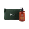 Soapbox Citrus & Peach Rose Healthy Hands Gift Set with Green Pouch