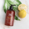 Soapbox Meyer Lemon & Tea Leaves Healthy Hands Gift Set with Navy Pouch