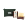 Soapbox Sea Minerals & Blue Iris Healthy Hands Gift Set with Forest Green Pouch