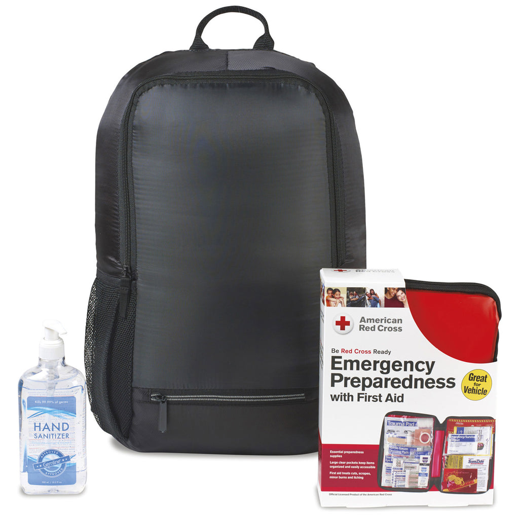 American Red Cross Black Preparedness Backpack Bundle