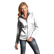 Antigua Women's White/Silver Leader Jacket