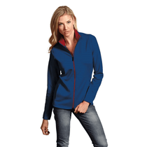 Antigua Women's Navy/Dark Red Leader Jacket