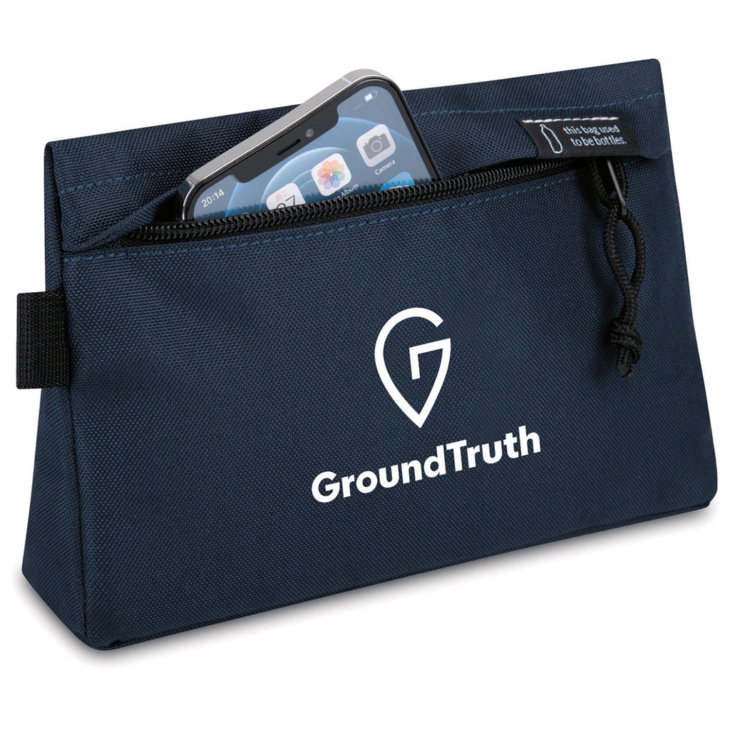 Gemline Navy Renew rPET Zippered Pouch