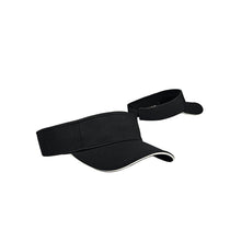Antigua Black/White Bunker Visor
