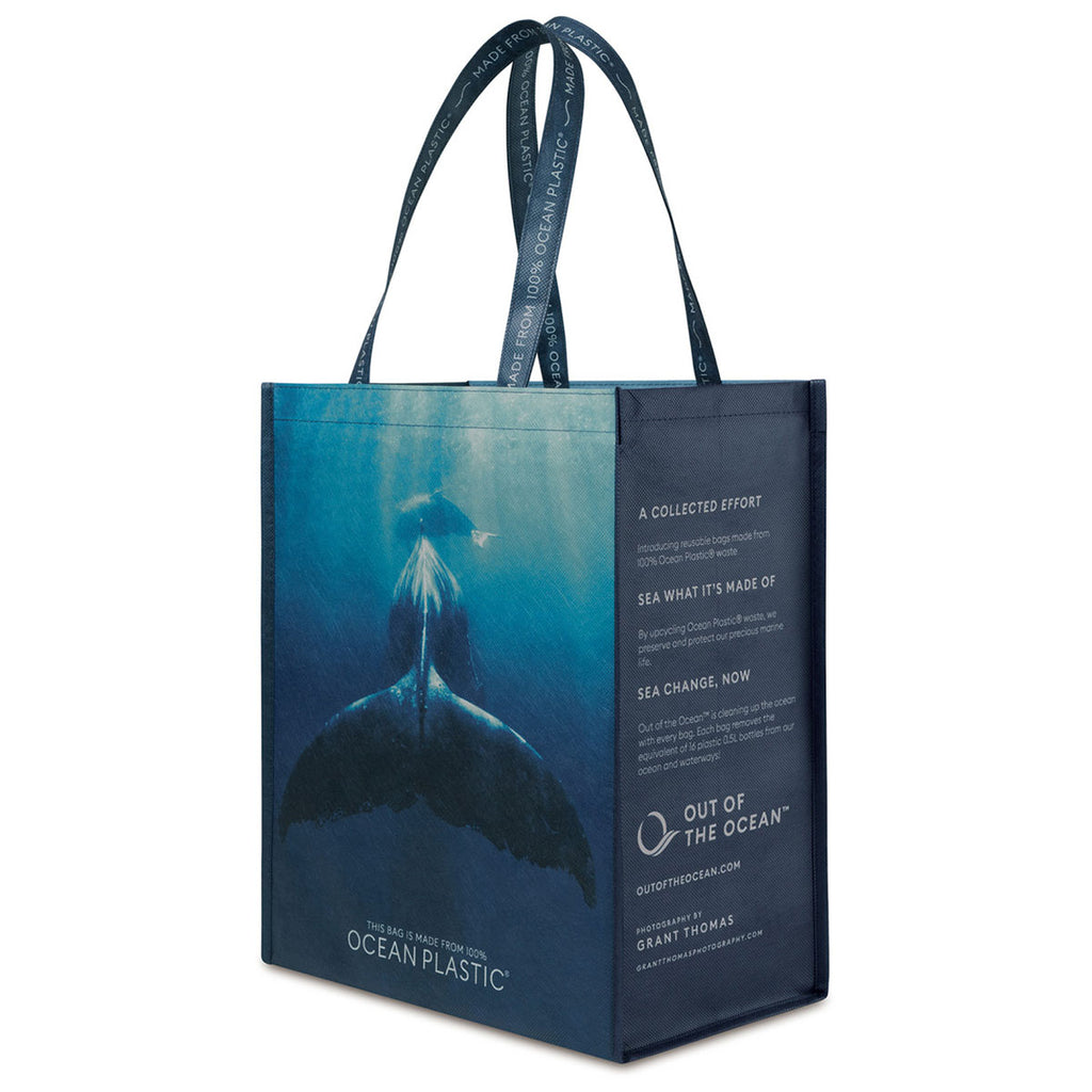 Out of the Ocean Dark Navy Reusable Large Shopper