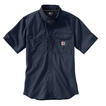Carhartt Men's Navy Force Ridgefield Solid SS Shirt