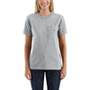 Carhartt Women's Heather Grey WK87 Workwear Pocket Short Sleeve T-Shirt