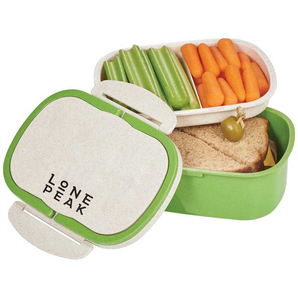 Leed's Lime Plastic and Wheat Straw Lunch Box Container
