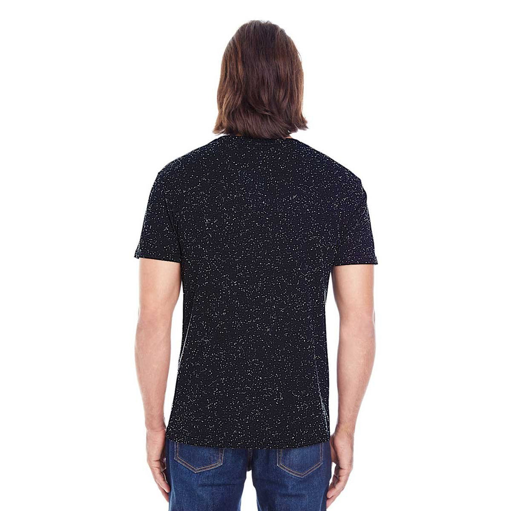 Threadfast Men's Black Fleck Triblend Short-Sleeve T-Shirt