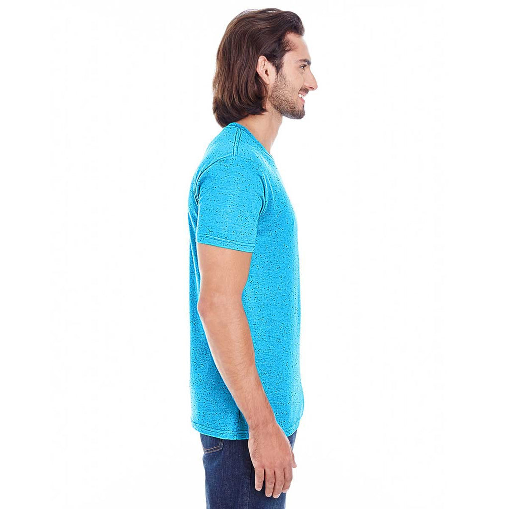 Threadfast Men's Turquoise Fleck Triblend Short-Sleeve T-Shirt