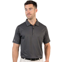 Antigua Men's Black/White Multi Boardwalk Polo