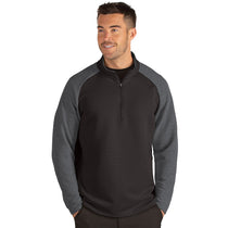 Antigua Men's Black/Bedrock Heather Lagoon