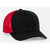 Pacific Headwear Black/Red/Black Snapback Trucker Mesh Cap