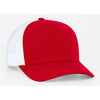 Pacific Headwear Red/White Snapback Trucker Mesh Cap