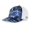 Pacific Headwear Elements Bluefin/White Elements Aqua Camp Trucker Snapback Cap