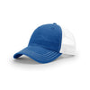 Richardson Royal/White Mesh Back Split Garment Washed Trucker Hat