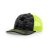 Richardson Typhon/Neon Yellow Mesh Back Kryptek Camo Trucker Hat
