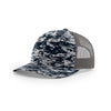 Richardson Navy Digital Camo/Charcoal Mesh Back Military Camo Trucker Hat