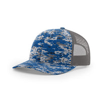Richardson Royal Digital Camo/Charcoal Mesh Back Military Camo Trucker Hat