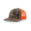 Richardson Xtra/Neon Orange Mesh Back Realtree Camo Trucker Hat