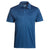 Landway Men's Heather Blue Vertex Heathered Knit Polo