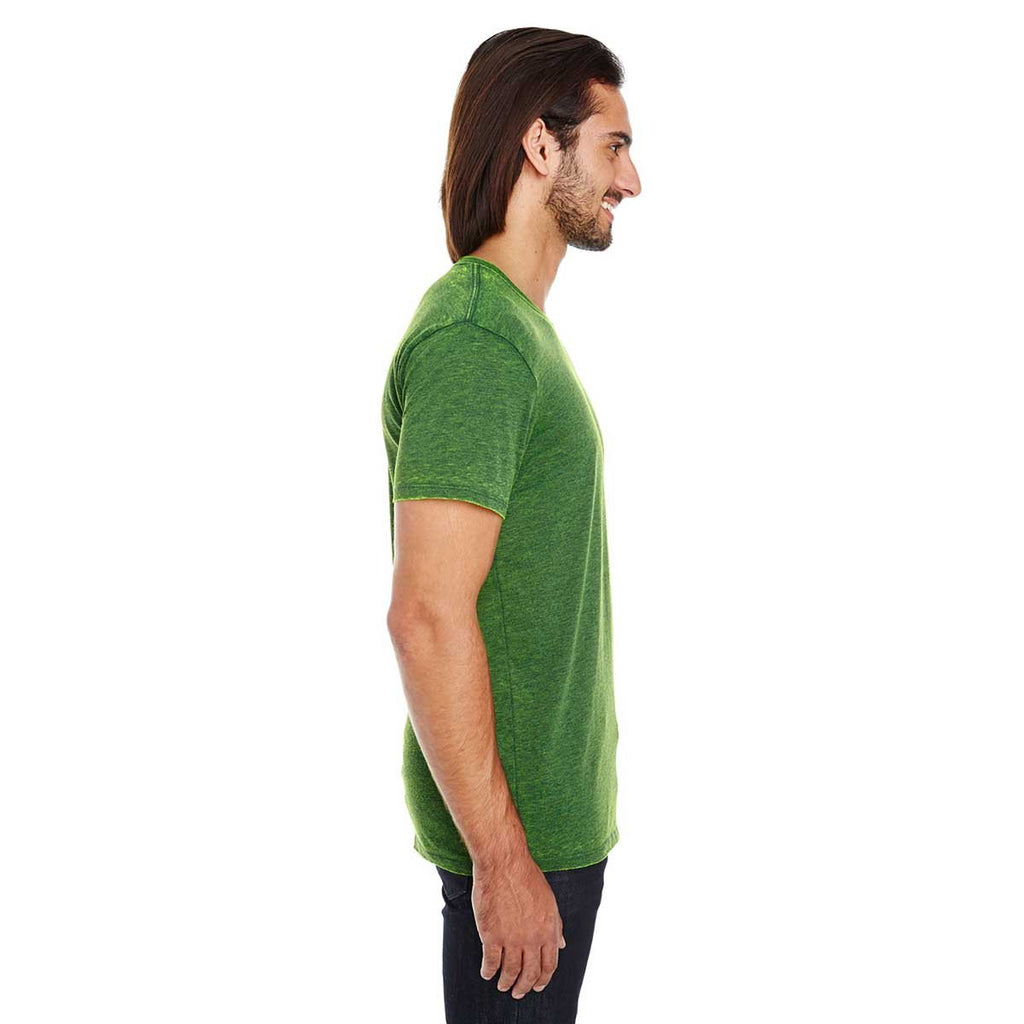 Threadfast Unisex Emerald Cross Dye Short-Sleeve T-Shirt