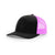 Richardson Black/Neon Pink Mesh Back Split Low Pro Trucker Hat